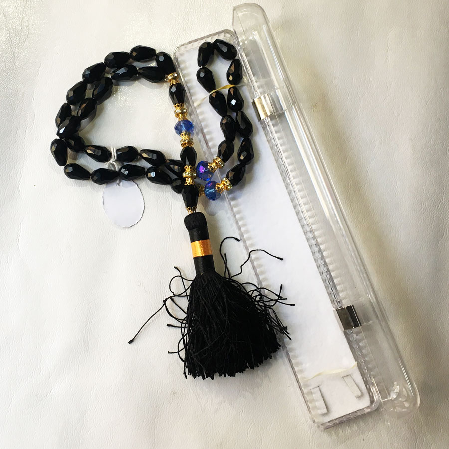 Black Zircon 33 Beads Tasbih | Zikr Tasbeeh (Best For Gift) TS-72